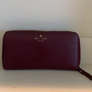 Maroon Kate Spade Wallet